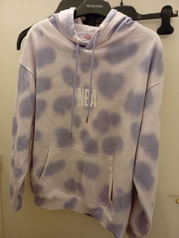 Sweat capuche mauve NBA XS Jennyfer