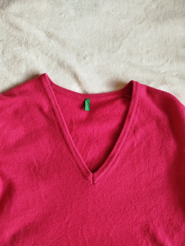Pull femme fushia United Colors Of Benetton - photo numéro 3