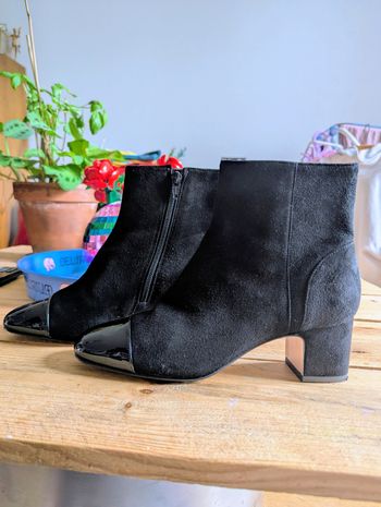Bottines en cuir Minelli noires taille 38