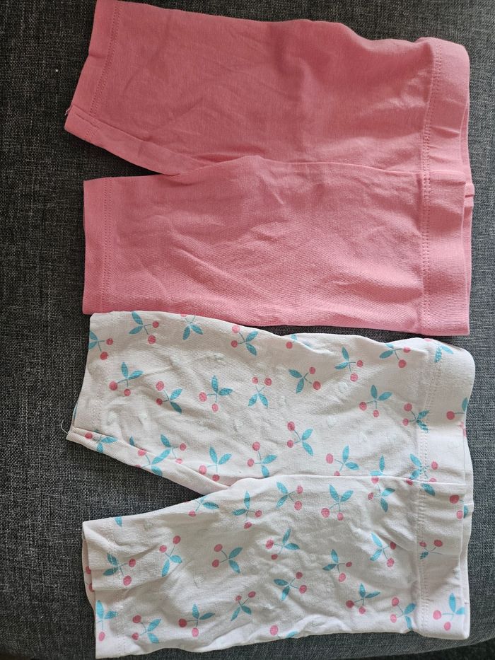 Lot de 2 leggings court