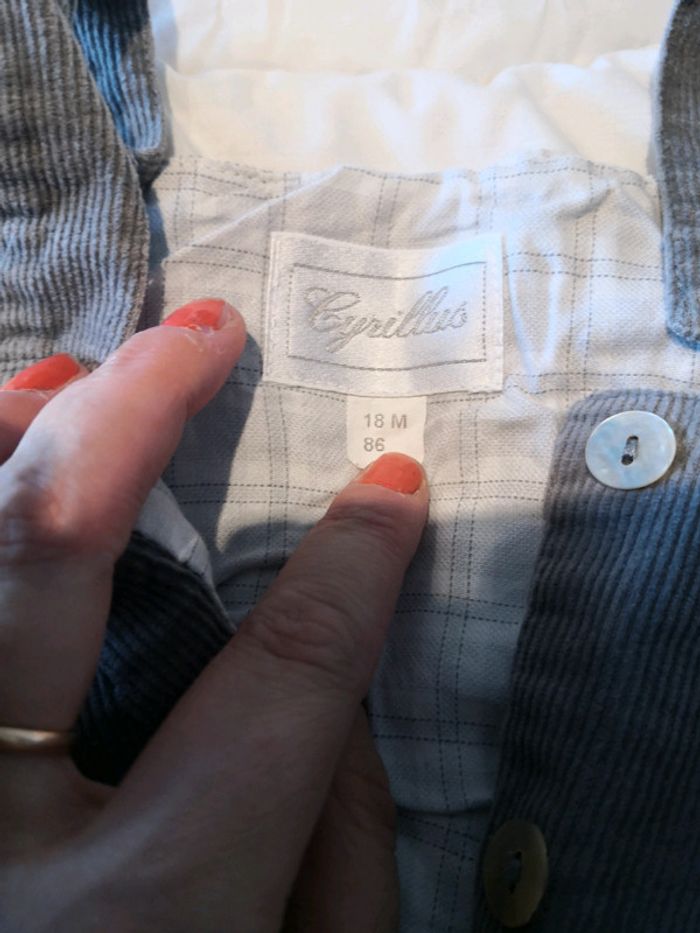 Robe velours gris - photo numéro 2