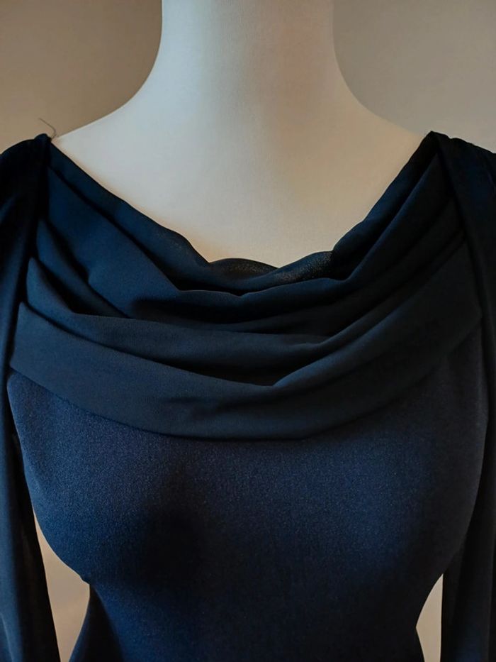 Robe chic bleue Marine Actuelle taille M 38 - photo numéro 3