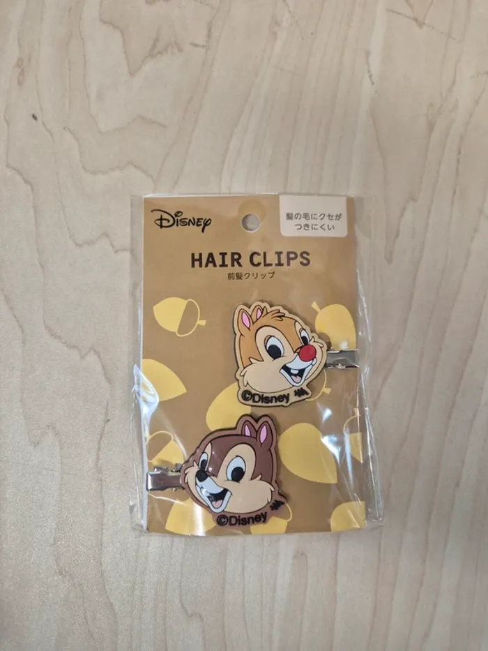 Set 2 pinces à cheveux Disney : Tic & Tac
