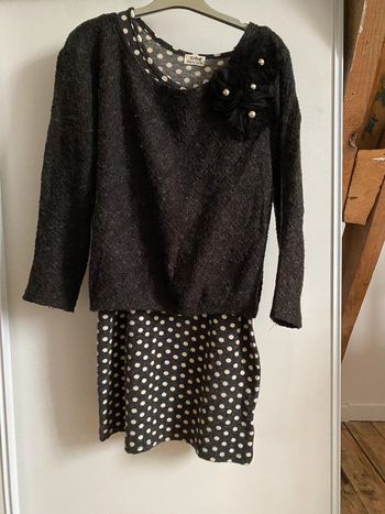 Robe sans manche et pull