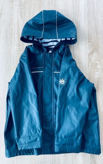 Coupe-vent imperméable à capuche Moussaillon Bleu Taille 8 ans
