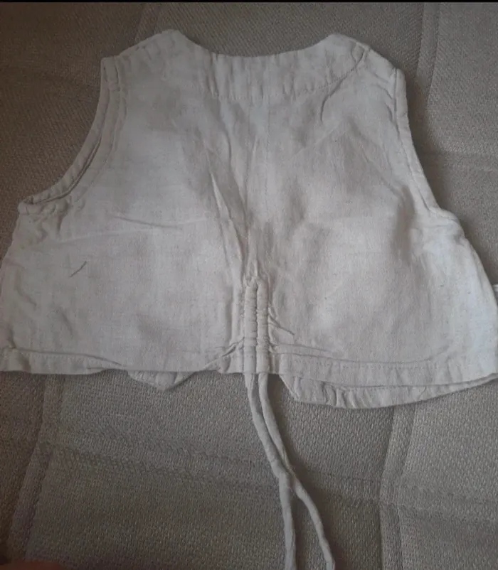Gilet sans manche beige tim pouce - photo numéro 2