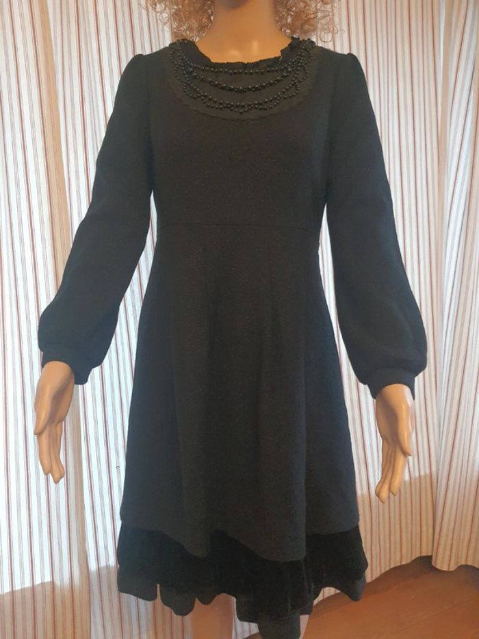 Robe retro chic noir pailleté Satin fr 36/38 - photo numéro 3