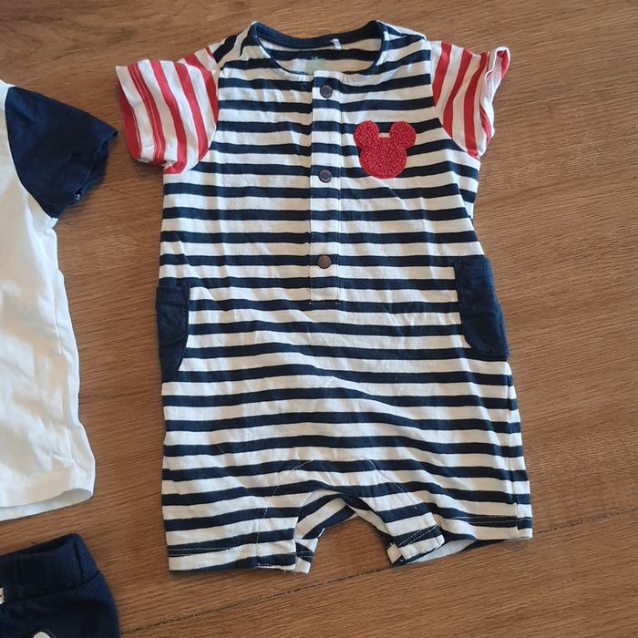Combinaison /ensemble été manche courte bébé garçon mickey disney baby orchestra baby 67cm 6 mois