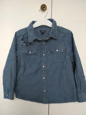 Chemise denim garçon 4 ans