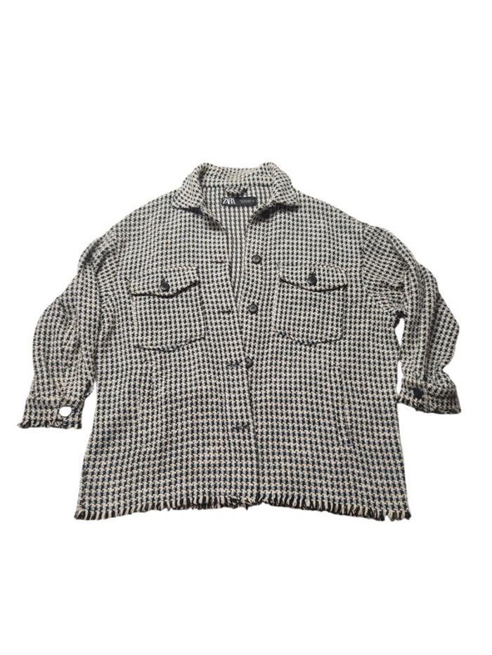 Manteau effet tressé - Zara - S