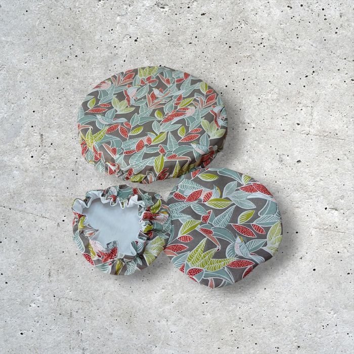 kit cuisine zéro déchet modèle oiseaux et feuillage - photo numéro 2