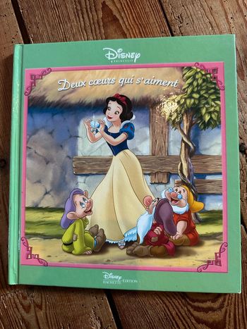Livre album Disney princesse Hachette édition deux cœurs qui s’aiment Blanche neige 2