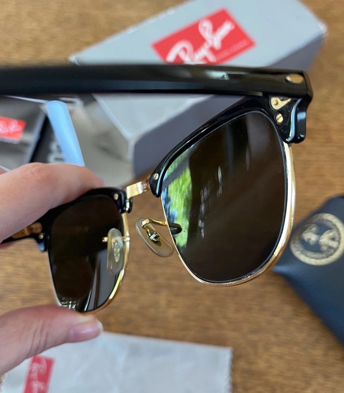 Lunettes de soleil noires Ray-Ban clubmaster - photo numéro 2