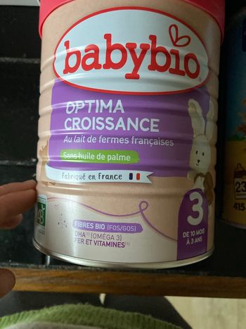Lait 3 eleves âge babybio