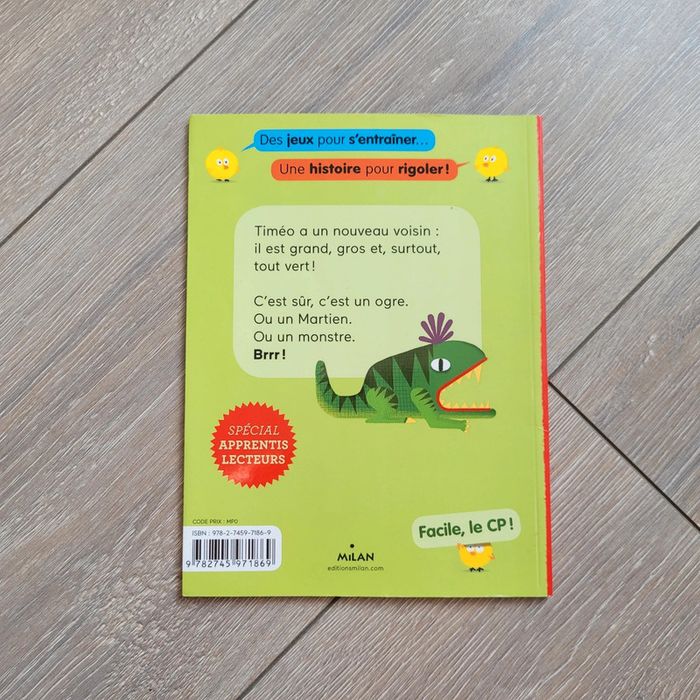 Livre Lire, c'est facile. Mon voisin est un monstre. Collection Milan poussin 5-7ans - photo numéro 2