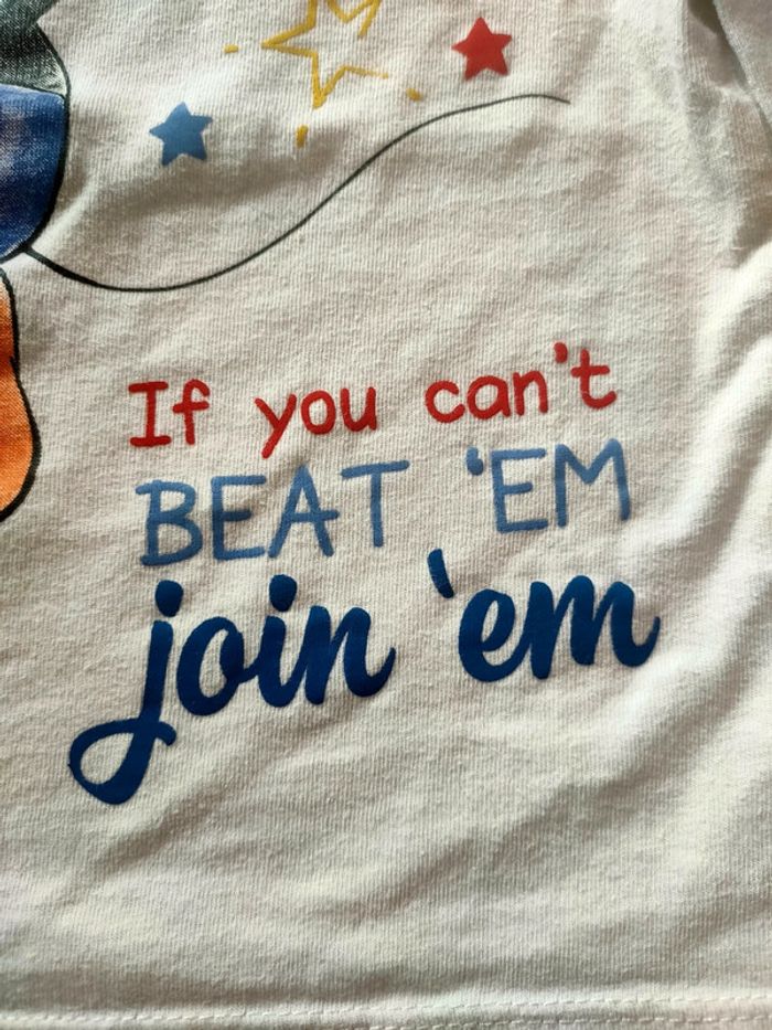 T shirt manches longues 24 mois blanc - photo numéro 4