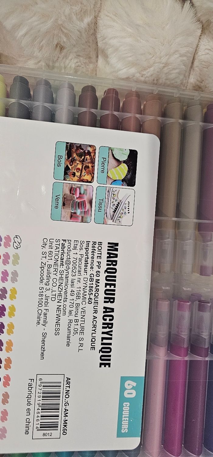 Coffret de 60 marqueurs acrylique neufs - photo numéro 8