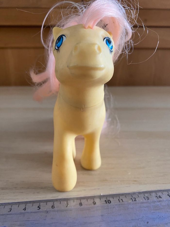 Mon petit poney Little pony hasbro 1984 vintage tulipe rose jaune earth ponies posey - photo numéro 9