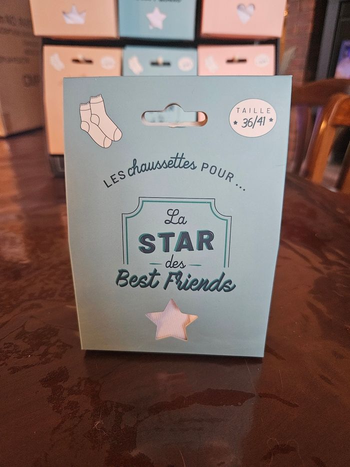 Coffret cadeau chaussette Les chaussette pour la star des best friends