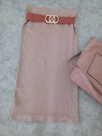 Jupe cryon moulante elastiquee