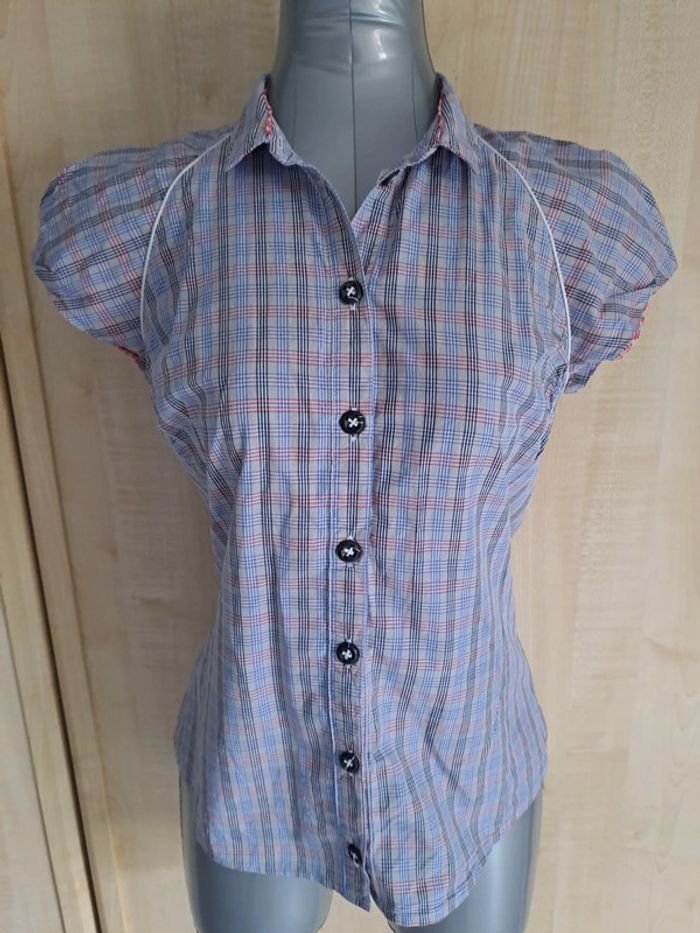 Chemise manches courtes chattawak taille 36