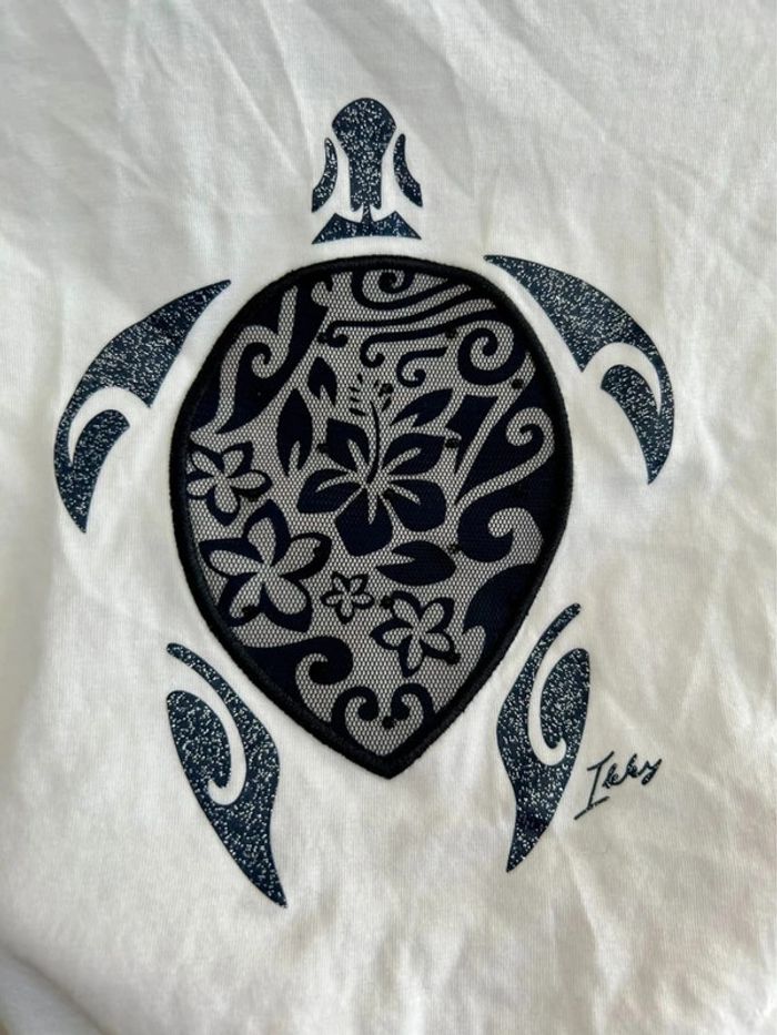 T-shirt blanc tortue / IKKS - 3 ans - photo numéro 2