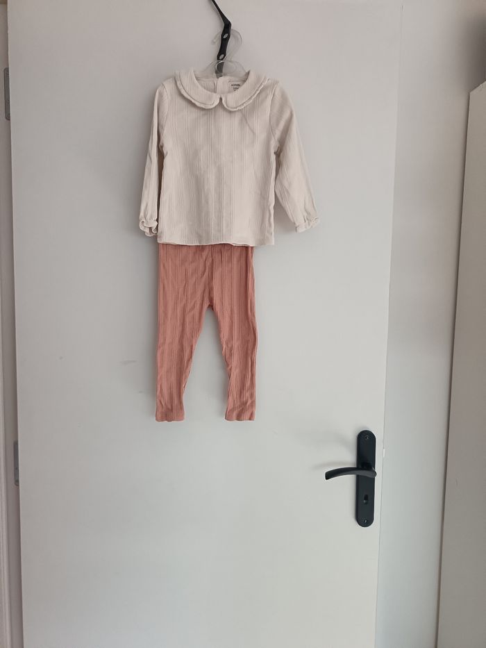 Ensemble kiabi camel crème  24 mois Neuf - photo numéro 4