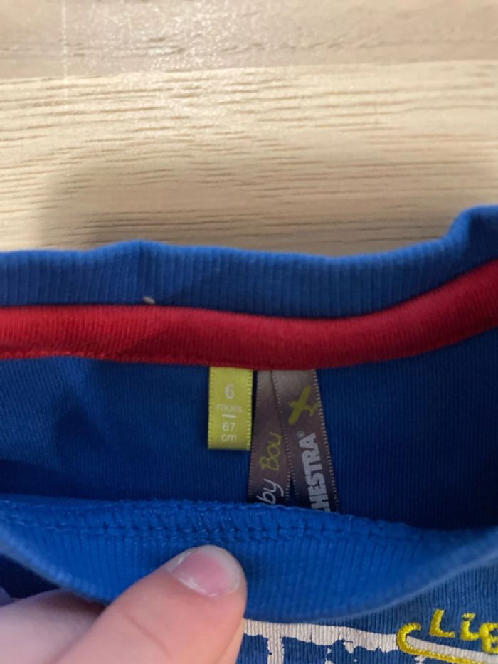 Sweat-shirt bleu orchestra 6 mois - photo numéro 2