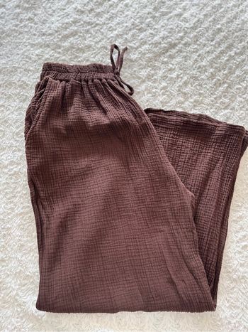 Pantalon taille haute fluide taille unique