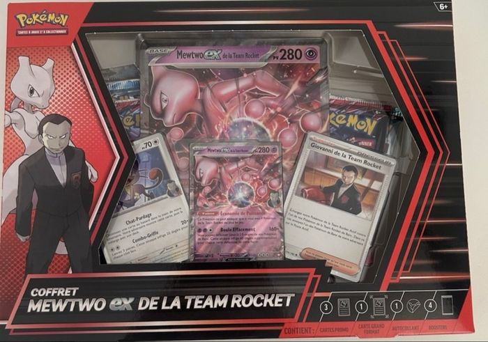 Coffret mewtwo ex de la team rocket