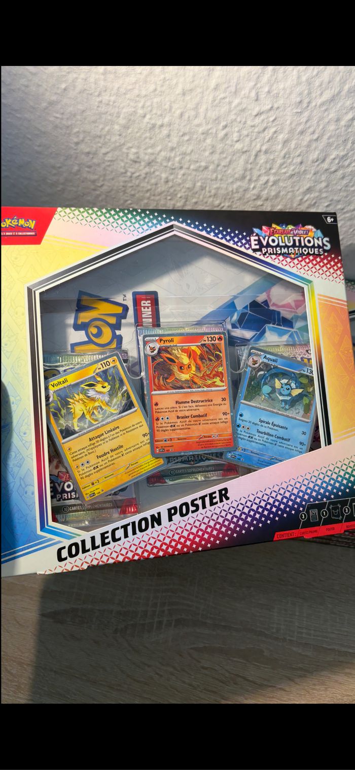 Pokémon lot de coffret poster EV8.5 évolution prismatique - photo numéro 2