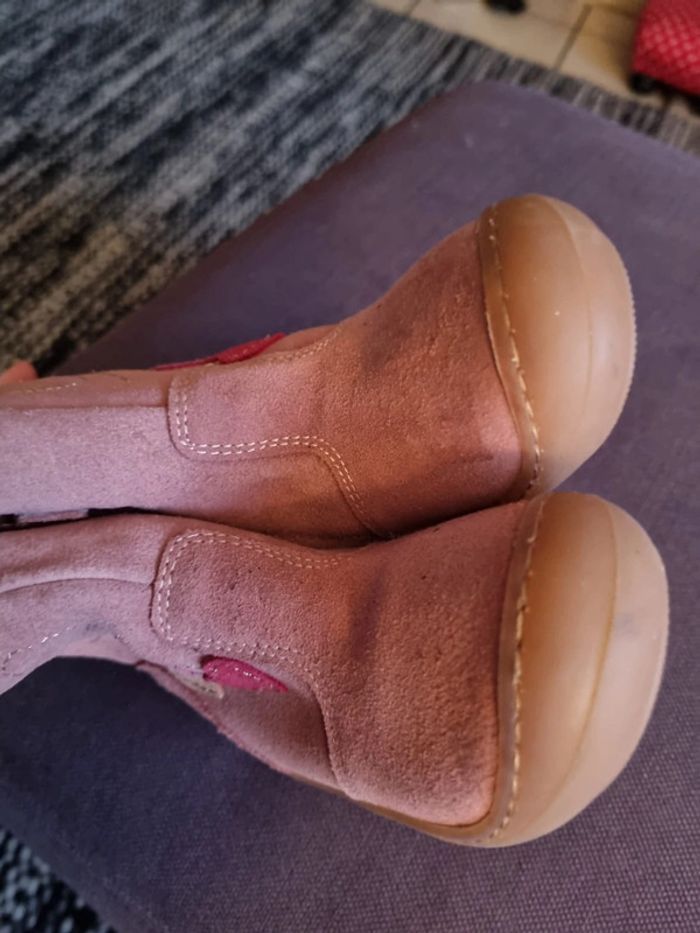 Bottines neuves cuir taille 24 - photo numéro 4