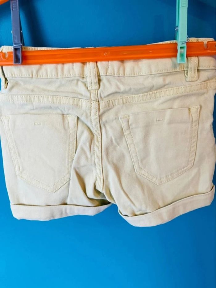 Short taille ajustable jaune clair 6 ans la halle - photo numéro 2