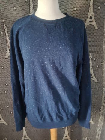 Pull marine effet tacheté taille L h&m