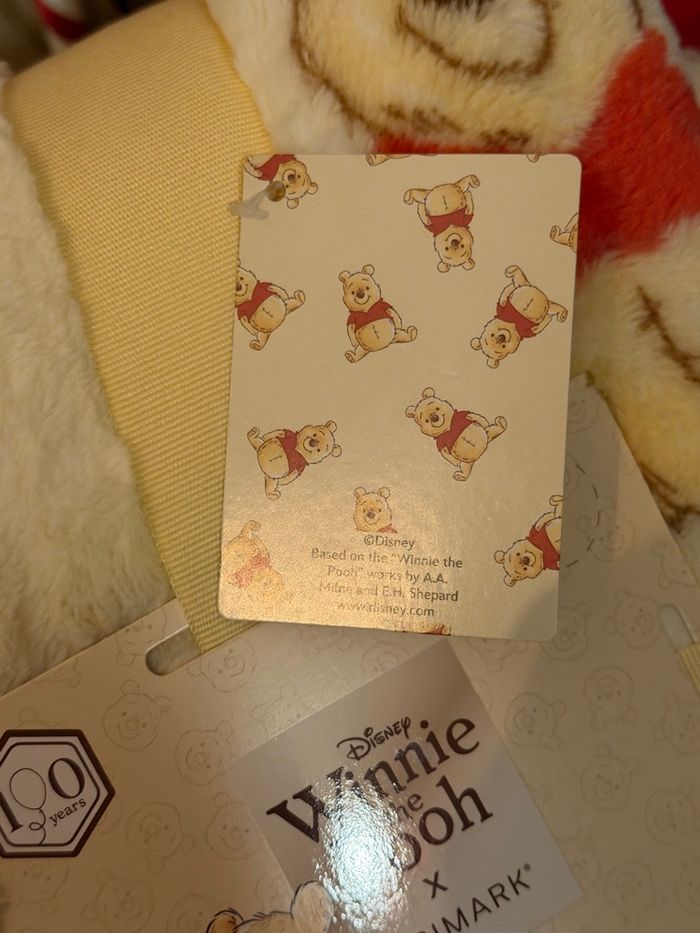 Ensemble plaid -Doudou-Hochet Winnie l’ourson neuf Disney - photo numéro 8