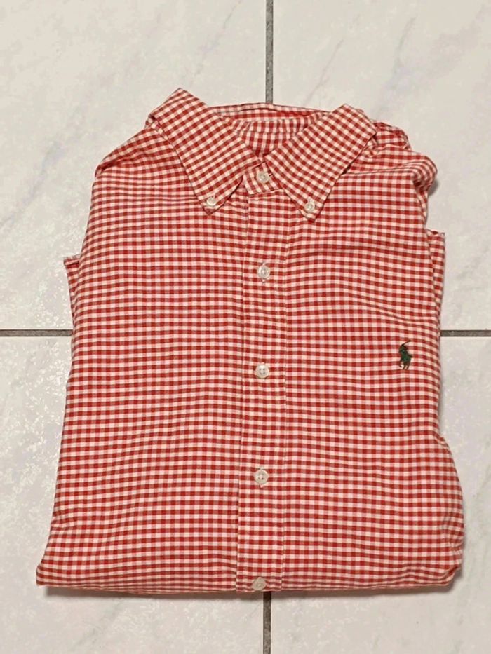 🔴 Chemise Ralph Lauren vichy rouge/blanc - Custom Fit - Taille L - photo numéro 11