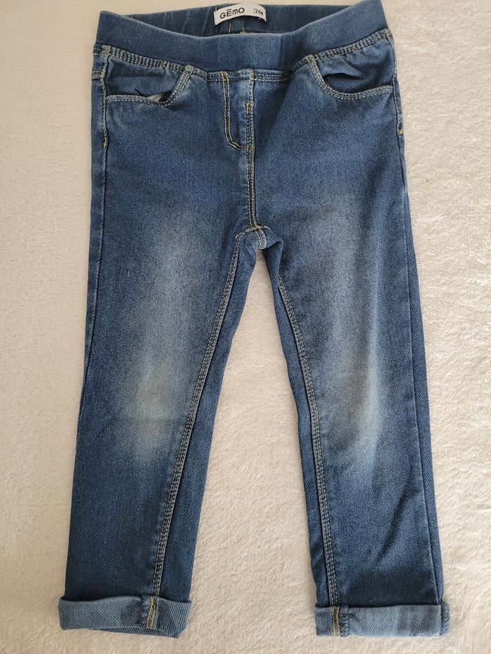 Lot 2 jeggings fille 24 mois - photo numéro 2
