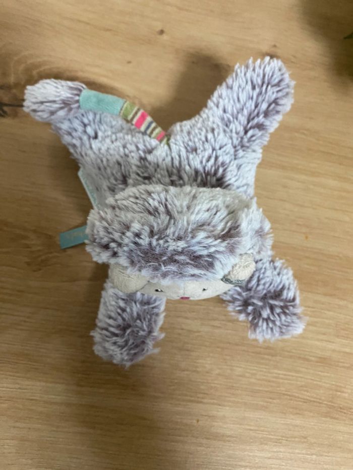 Doudou peluche chat Miaou les pachats allongee Moulin roty - photo numéro 3