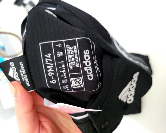 Ensemble short noir all blacks adidas neuf taille 6-9mois - photo numéro 5