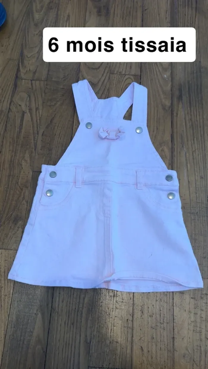 Robe salopette en jean