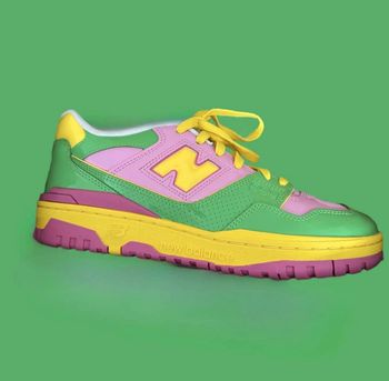 New Balance 550 y2k green pink leather