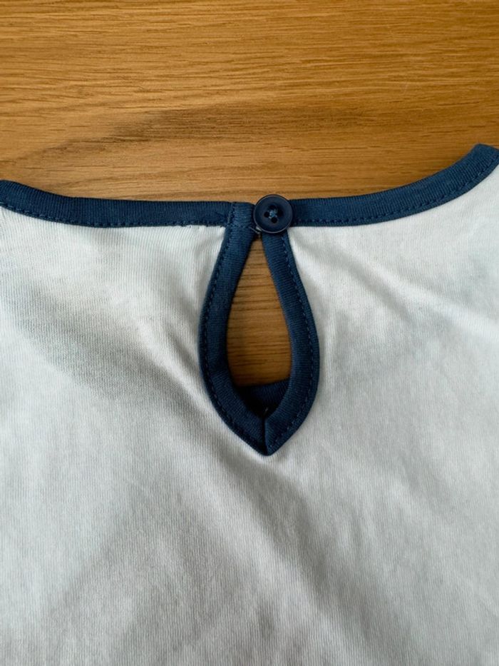 Robe MC marinière avec Minnie blanche/rayures bleues NEUVE - Taille 3 Ans - photo numéro 9