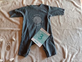 Pyjama fin sans pieds 3 mois - Petit bateau