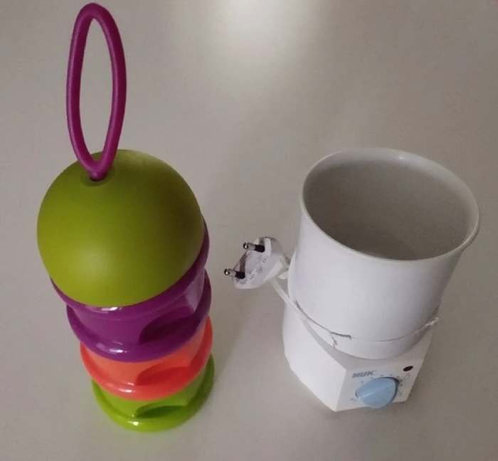 Chauffe biberon Nuk + boite repas bébé