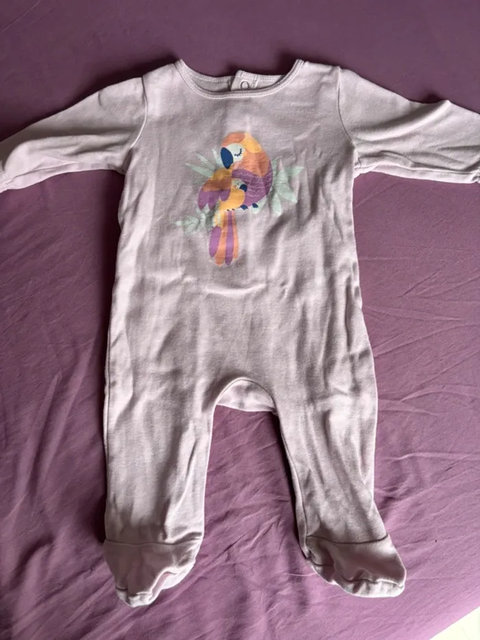 Lot pyjamas coton bébé fille - photo numéro 3