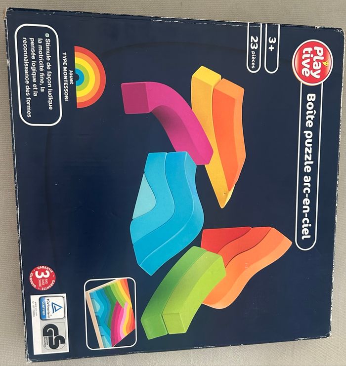 Puzzle arc en ciel Montessori - photo numéro 2