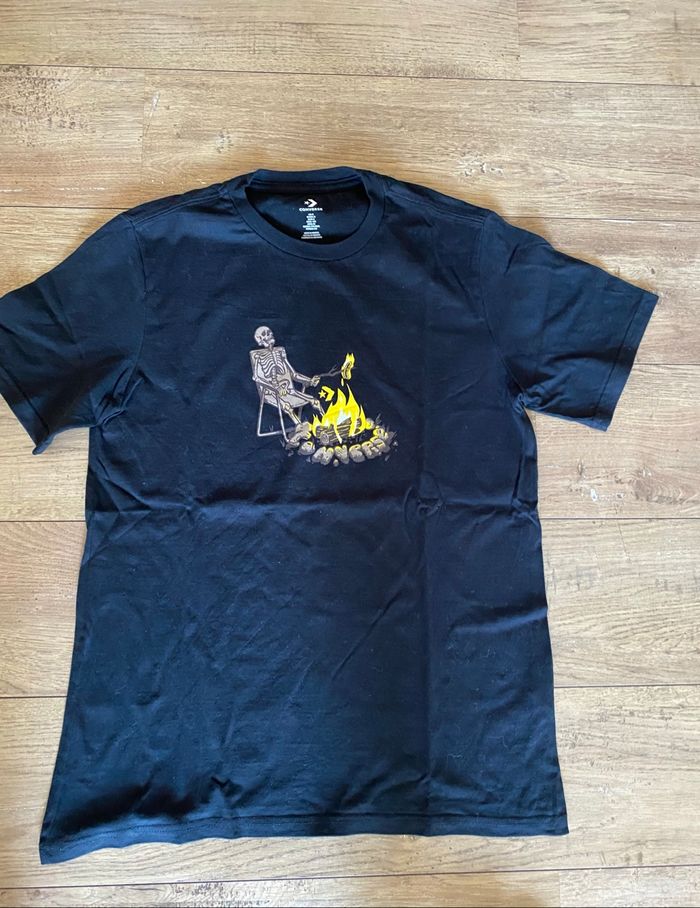 Tee shirt noir marque converse - photo numéro 4