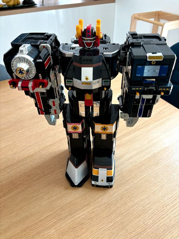 Jouet vintage Power Rangers Megazord DX Lightspeed Rescue super train Bandai