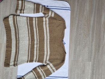 Pull en maille marron