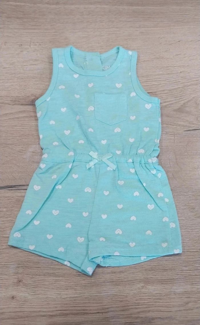 combi short 3mois fille